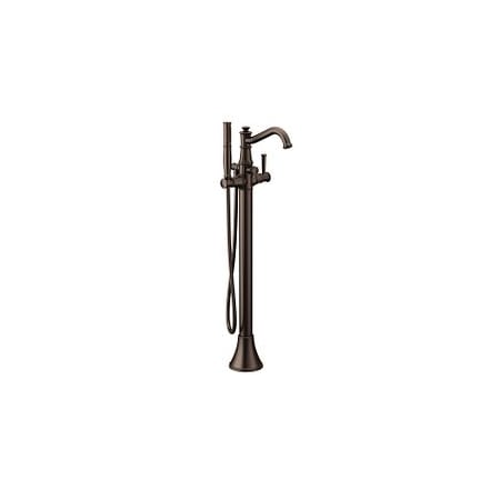 Moen One-Handle Tub Filler Includes Hand Shower Oil Rubbed Bronze 9025ORB